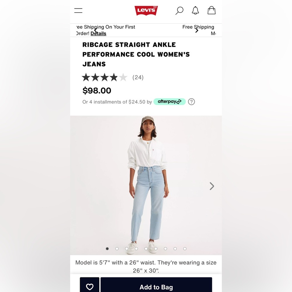 Levi’s Ribcage Straight jeans